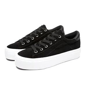Black Platform Womens Sneakers - Size 9